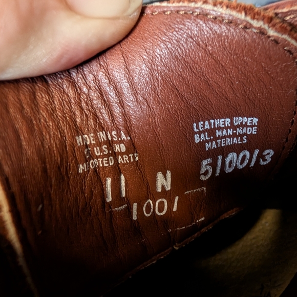 H.S. Trask Bison Leather Oxford Shoes Lug Sole USA Made Men’s 11 N - Picture 8 of 14